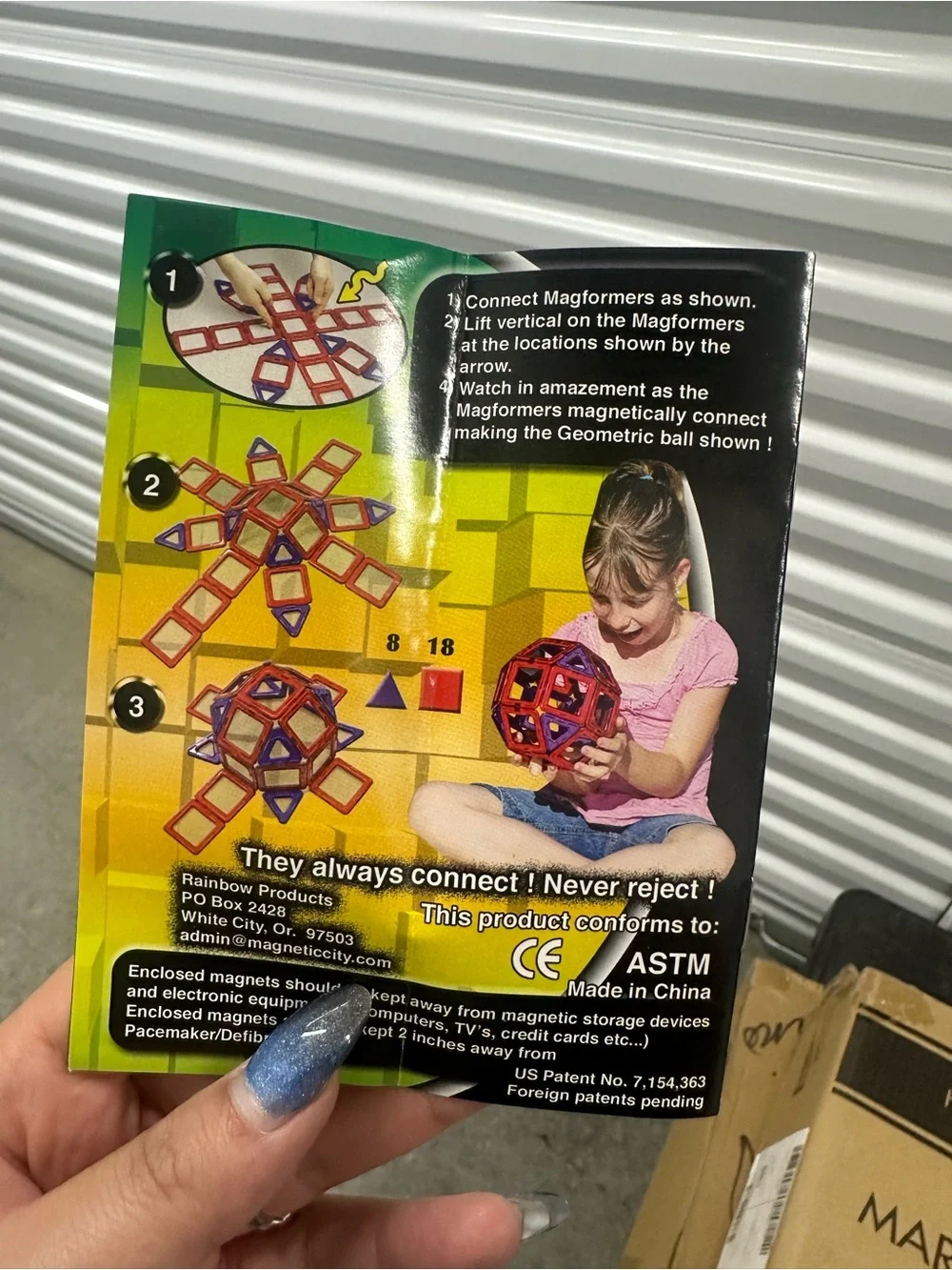 Mag XL Magnetic Building Set - Purple and Red